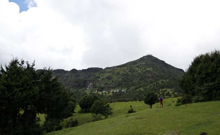 View of Bumdrak monastery