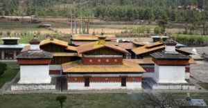 7th century Jampa Lhakhang in Bumthang, central Bhutan.