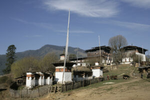 Ogyen Choling Manor in Tang Valley, Bumthang in central Bhutan.