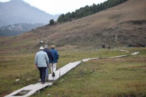 Hiking through Gangtey Nature Trail in Phobjikha valley